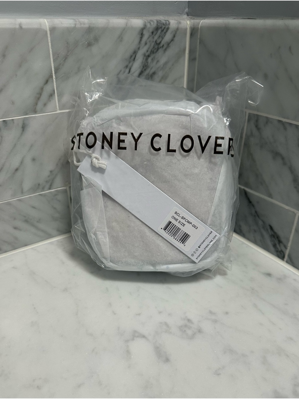 Stoney Clover Lane White Velvet Crossbody Pouch